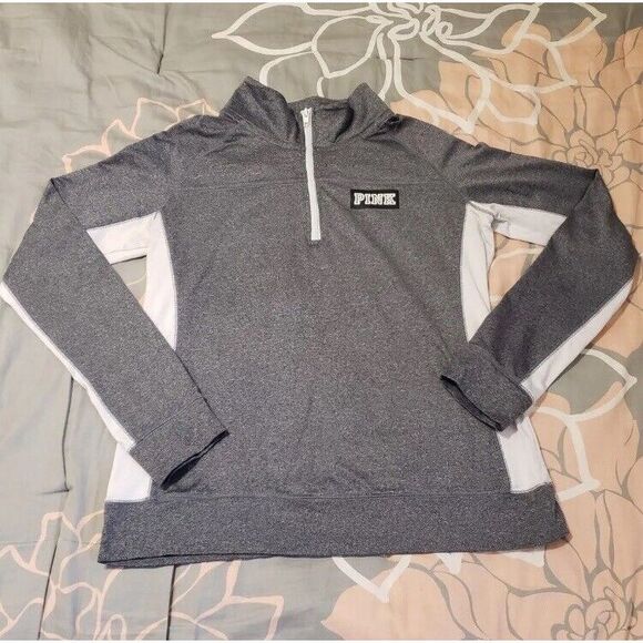 Victoria's‎ Secret Pink Ultimate Track Jacket XS Fri-fit White Stripes - Picture 1 of 3